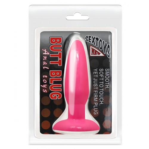 Яркая розовая анальная пробка с присоской Яркая розовая анальная пробка с присоской