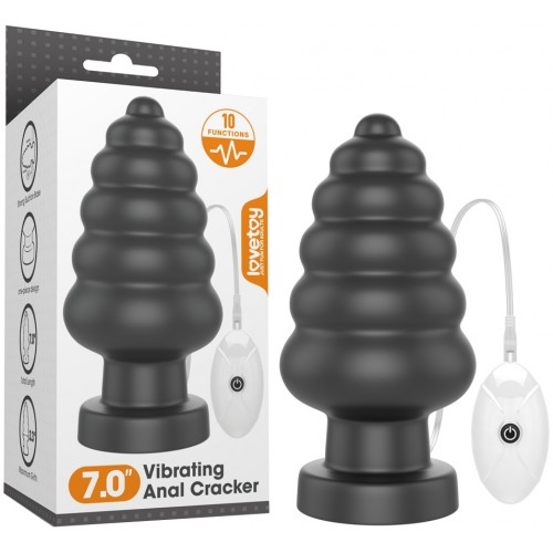 Большая анальная пробка с вибрацией King Sized Vibrating Anal Cracker 18 см Большая анальная пробка с вибрацией King Sized Vibrating Anal Cracker 18 см