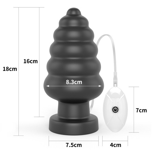 Большая анальная пробка с вибрацией King Sized Vibrating Anal Cracker 18 см Большая анальная пробка с вибрацией King Sized Vibrating Anal Cracker 18 см