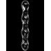 Двусторонний фаллоимитатор из стекла Sexus Glass 19 см
