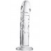 Реалистичный фаллос из прозрачного стекла Sexus Glass 20 см