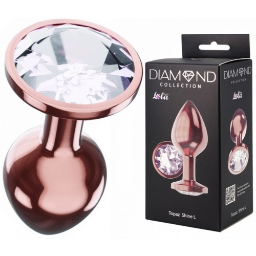 Анальная пробка Diamond Moonstone Shine L розовое золото Анальная пробка Diamond Moonstone Shine L розовое золото