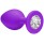 Анальная пробка Emotions Cutie Small Purple Clear Crystal