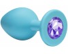 Анальная пробка Emotions Cutie Small Turquoise Light Purple Crystal