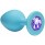 Анальная пробка Emotions Cutie Small Turquoise Light Purple Crystal Анальная пробка Emotions Cutie Small Turquoise Light Purple Crystal