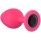 Анальная пробка Emotions Cutie Medium Pink Black Crystal