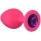 Анальная пробка Emotions Cutie Medium Pink Dark Purple Crystal