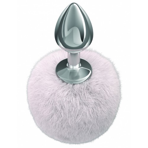 Анальная пробка с белым хвостиком Diamond Twinkle Анальная пробка с белым хвостиком Diamond Twinkle