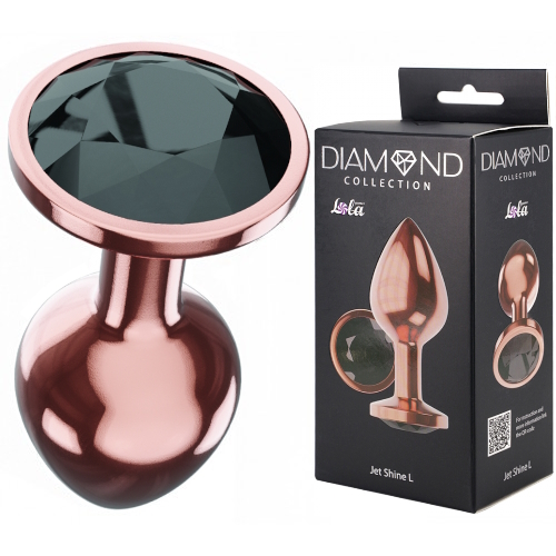 Анальная пробка Diamond Jet Shine L розовое золото Анальная пробка Diamond Jet Shine L розовое золото