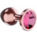 Анальная пробка Diamond Ruby Shine S розовое золото Анальная пробка Diamond Ruby Shine S розовое золото