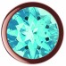 Анальная пробка Diamond Topaz Shine L розовое золото