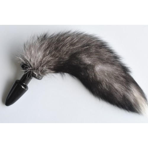 Анальная пробка с хвостом Silver Fox Анальная пробка с хвостом Silver Fox