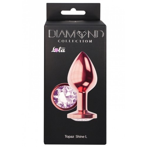 Анальная пробка Diamond Moonstone Shine L розовое золото Анальная пробка Diamond Moonstone Shine L розовое золото