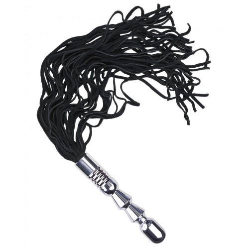 Металлический анальный стимулятор с двумя сменными плетками Металлический анальный стимулятор с двумя сменными плетками