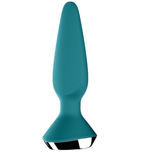 Анальный смарт-стимулятор с вибрацией Satisfyer Plug-ilicious 1 зеленый Анальный смарт-стимулятор с вибрацией Satisfyer Plug-ilicious 1 зеленый