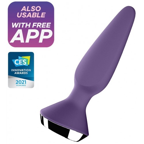 Анальный смарт-стимулятор с вибрацией Satisfyer Plug-ilicious 1 фиолетовый Анальный смарт-стимулятор с вибрацией Satisfyer Plug-ilicious 1 фиолетовый