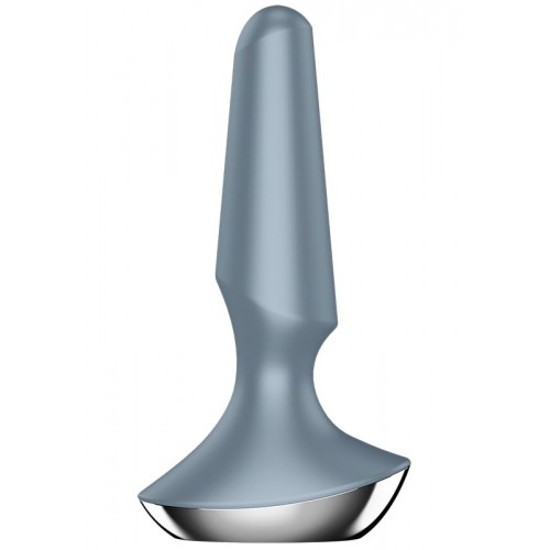 Анальный смарт-стимулятор с вибрацией Satisfyer Plug-ilicious 2 серый Анальный смарт-стимулятор с вибрацией Satisfyer Plug-ilicious 2 серый