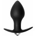 Анальная пробка с вибрацией Bulb Anal Plug черная Анальная пробка с вибрацией Bulb Anal Plug черная