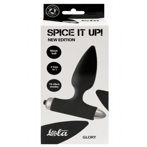 Анальная пробка с вибрацией Spice It Up New Edition Glory черная Анальная пробка с вибрацией Spice It Up New Edition Glory черная