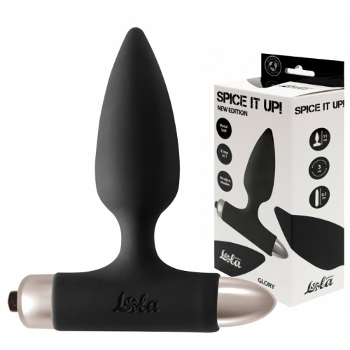 Анальная пробка с вибрацией Spice It Up New Edition Glory черная Анальная пробка с вибрацией Spice It Up New Edition Glory черная