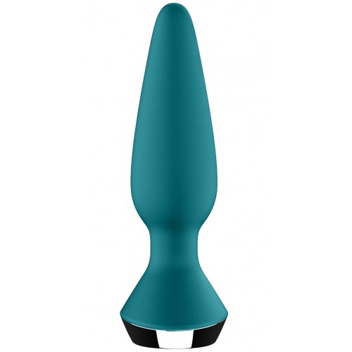 Анальный смарт-стимулятор с вибрацией Satisfyer Plug-ilicious 1 зеленый Анальный смарт-стимулятор с вибрацией Satisfyer Plug-ilicious 1 зеленый