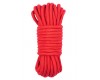 Хлопковая верёвка для бондажа красная 20 м