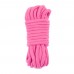 Веревка для бондажа розовая Fetish Bondage Rope 10 м