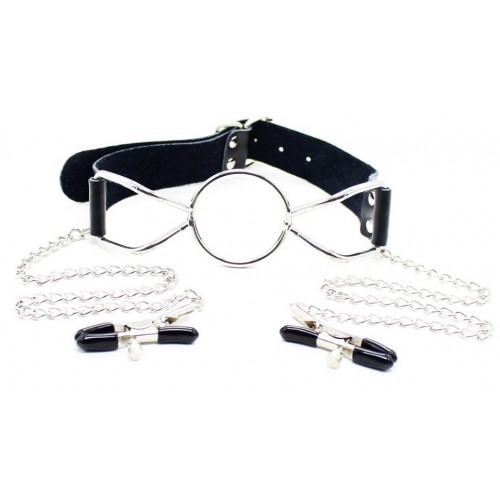 Кольцо-расширитель M с зажимами для сосков Кольцо-расширитель M с зажимами для сосков