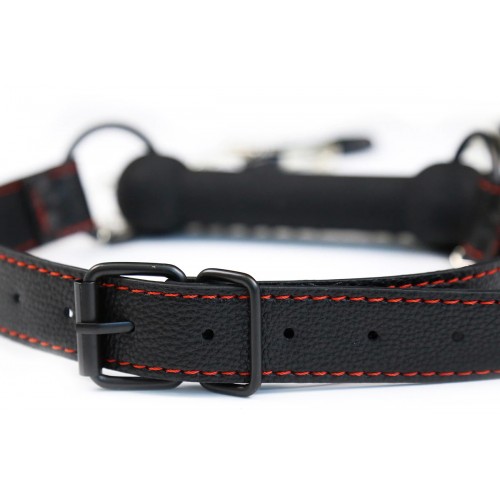 Кляп-трензель с зажимами на соски Кляп-трензель с зажимами на соски