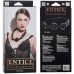 Силиконовый кляп на стеганом ремне с меховой подкладкой Entice Ball Gag