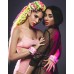 Розовые наручники с металлической цепью Party Hard Calm Pink