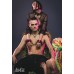 Красные наручники Party Hard Bizzare на ремешках с цепочкой