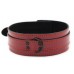 Бордовый лакированный ошейник