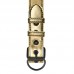 Ошейник с поводком на цепи Bondage Fetish Black Matt Collar With Leash золотистый