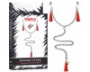 Зажимы для сосков и клитора с красными кисточками Nipple Clit Tassel Clamp With Chain