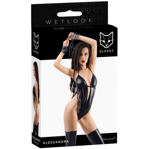 Откровенное боди с кружевом Glossy Alessandra из материала Wetlook L Откровенное боди с кружевом Glossy Alessandra из материала Wetlook L