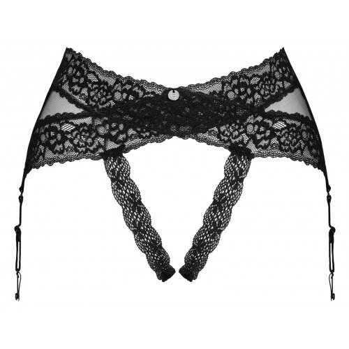 Чувственный пояс-трусики для чулок с открытым доступом Lacrisia XL/XXL Чувственный пояс-трусики для чулок с открытым доступом Lacrisia XL/XXL