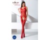 Стильный боди-комбинезон красного цвета, BS061, размер S/L