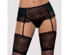 Кружевной пояс для чулок с трусиками Miamor S/M