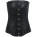 Черный сатиновый корсет с кружевными вставками Essential Satin Lace Corset L