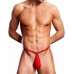 Мужские V-стринги Pouch красного цвета S/M
