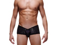 Блестящие мужские трусы-хипсы Envy черные S/M