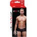 Блестящие мужские трусы-хипсы Envy черные L/XL