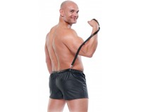 Черные мужские боксеры с поводком Fetish Obedience Boxer XXL/XXXL