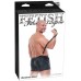 Черные мужские боксеры с поводком Fetish Obedience Boxer L/XL
