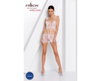 Эротическое платье сетка белого цвета BS090