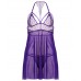 Изящный фиолетовый бэби-долл со стрингами Candy Girl Nevaeh L/XL