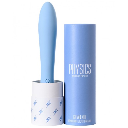 Вибратор с электростимуляцией Physics Galvani Vibe голубой Вибратор с электростимуляцией Physics Galvani Vibe голубой