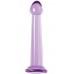 Фиолетовый фаллоимитатор Jelly Dildo M Toyfa Basic 18 см