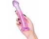 Фиолетовый фаллоимитатор Jelly Dildo M Toyfa Basic 18 см